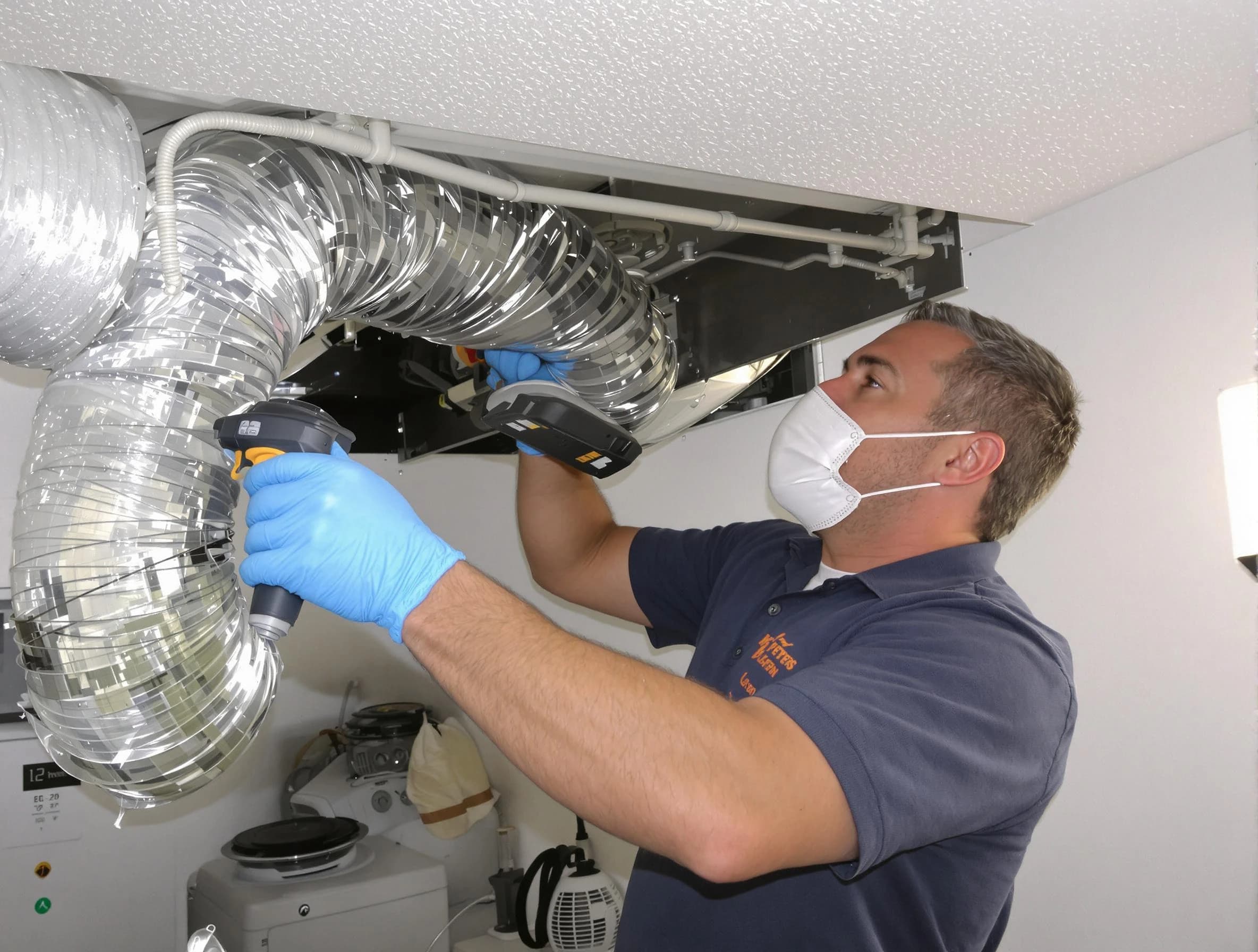 Mount Olive Dryer Vent Cleaning professional performing thorough residential dryer vent cleaning in Mount Olive